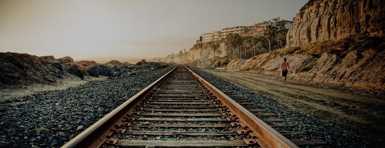 Picture of Person running on a beach